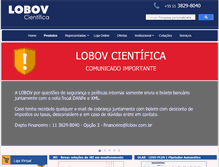 Tablet Screenshot of lobov.com.br